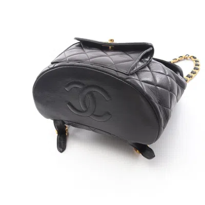 Pre-owned Chanel Black Leather Backpack ()