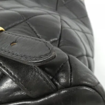 Pre-owned Chanel Black Leather Backpack ()