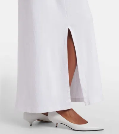 The Row Latoya Cotton Maxi Dress In White