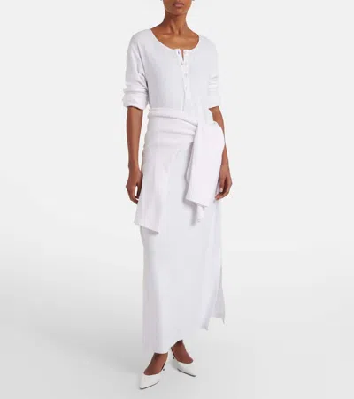 The Row Latoya Cotton Maxi Dress In White