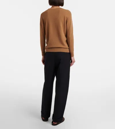 The Row Black Relaxed Drawstring Pant In Black