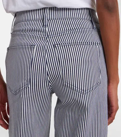 Frame Le Slim Palazzo High Waist Wide Leg Jeans In Gray
