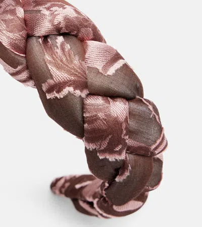 La Doublej Rapunzel Jacquard Headband In Pattern