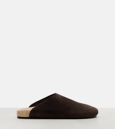 The Row Hudson Two Slip-ons In Brown