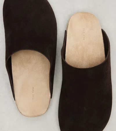 The Row Hudson Two Slip-ons In Brown
