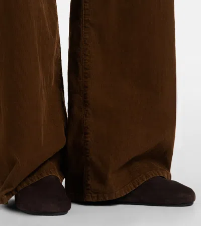 The Row Hudson Two Slip-ons In Brown