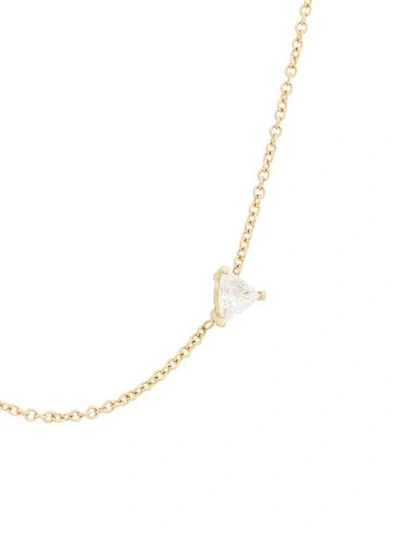 Shop Lizzie Mandler Fine Jewelry 18kt Gold Floating Triangle Diamond Necklace In Metallic