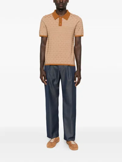 Sandro Patterned Polo Shirt In Multi