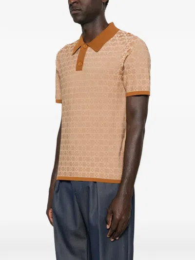 Sandro Patterned Polo Shirt In Multi