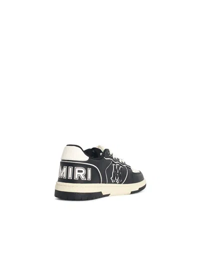 Amiri Vintage Leather Sneakers With Logo Details For Men In Black