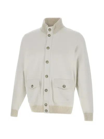 RIBBED TRIM FLAP POCKETS JACKET