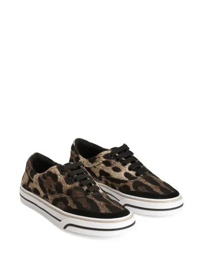 Dolce & Gabbana Leonew Sneaker In Animal Print
