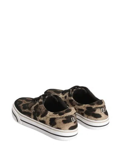 Dolce & Gabbana Leonew Sneaker In Animal Print