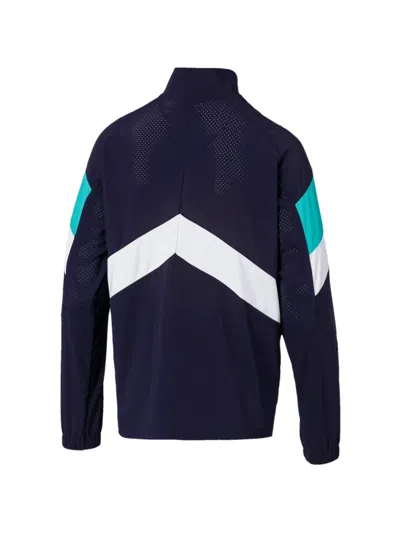 Puma Reactive Packable Half-zip Jacket In Blue