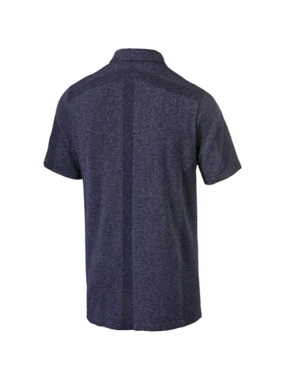 Puma Evoknit Breakers Polo Shirt In Blue