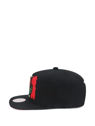 Mitchell & Ness Branded Eagle Cap In Black