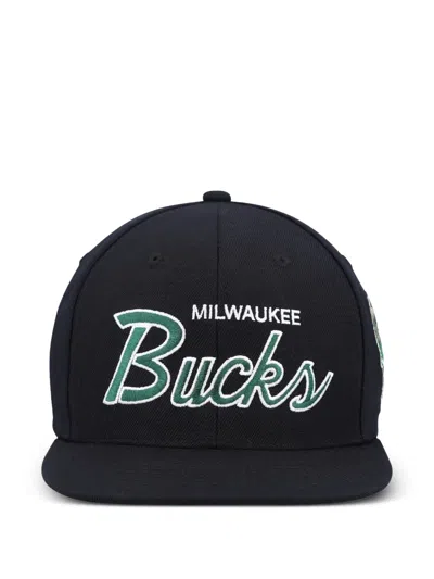 Mitchell & Ness Milwaukee Bucks Team Script 2.0 Cap In Black | ModeSens