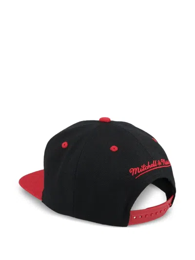 Mitchell & Ness Chicago Bulls Text Stack 1 Og Cap In Black