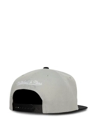 Mitchell & Ness Logo Snapback Cap In Gray