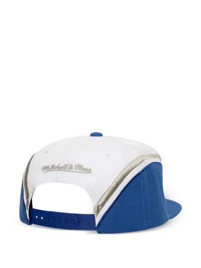 Mitchell & Ness Overhead Snapback Cap In White
