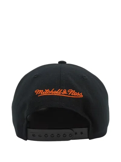 Mitchell & Ness X Giants Embroidered-script Baseball Cap In Black
