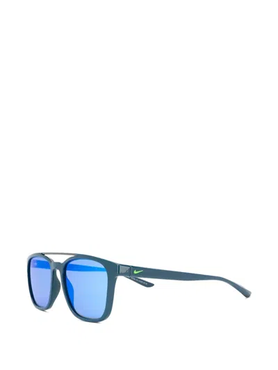 Nike Windfall Blue Mirror Sunglasses In Blue