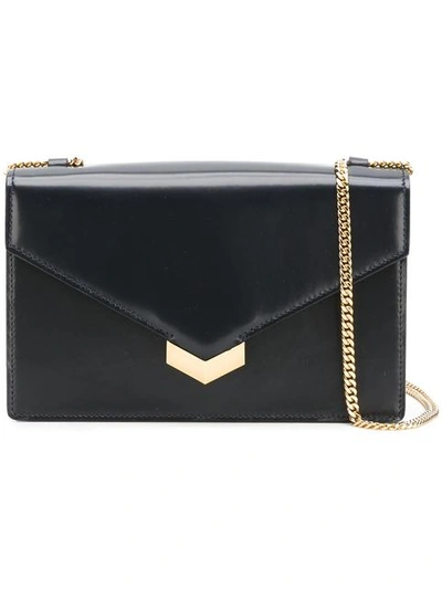 Jimmy Choo Leila Grainy Lambskin Leather Crossbody Bag - Black