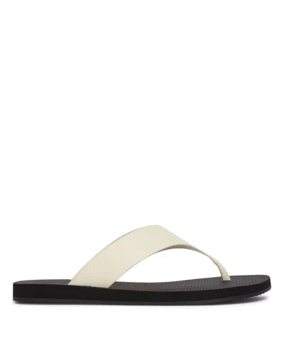The Row Dune Classic Leather Thong Sandals In Black