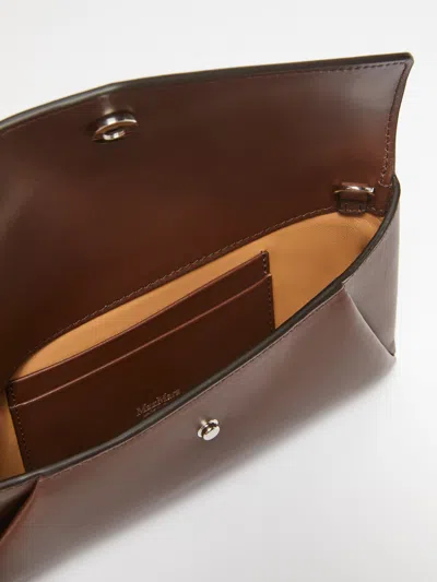 Max Mara Leather Envelope Wallet In Brown
