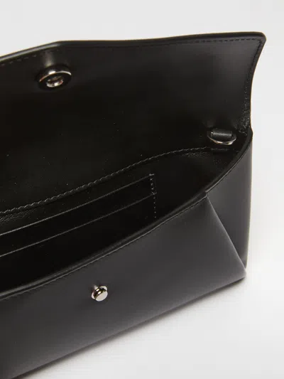 Max Mara Leather Envelope Wallet In Black