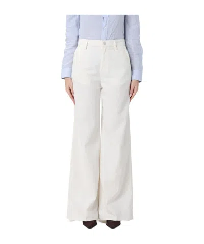 7 For All Mankind Ultra High Rise Jo Jean In Soleil In White