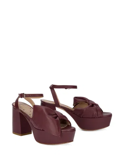 Redv Bow Platform Sandals In Multi