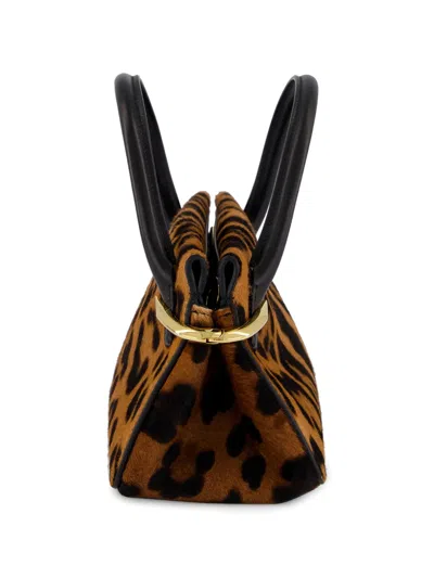 Givenchy Pinch Mini Embellished Leopard-print Calf-hair Shoulder Bag In Multi