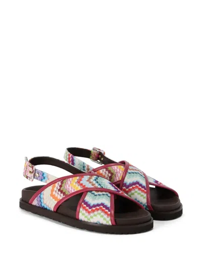 Missoni Allan Zigzag Sandals In Multi