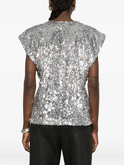 Coperni Sequined Top In Metallic