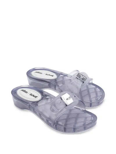 Melissa X Scholl Pescura Platform Slide Sandal In Transparent