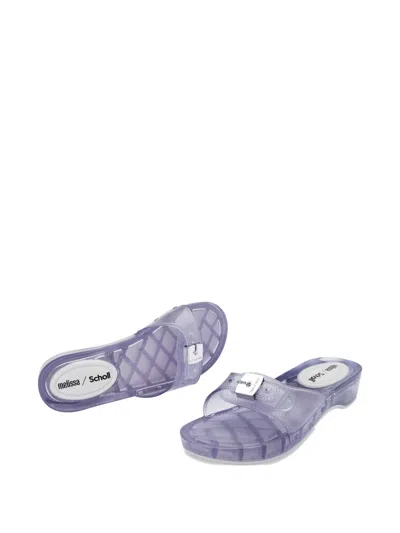 Melissa X Scholl Pescura Platform Slide Sandal In Transparent