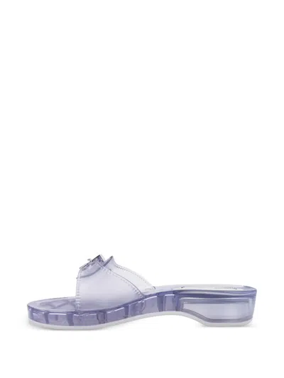 Melissa X Scholl Pescura Platform Slide Sandal In Transparent