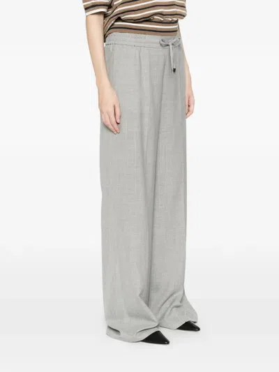 Berwich Drawstring Trousers In Gray