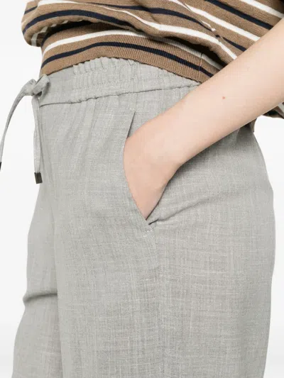 Berwich Drawstring Trousers In Gray