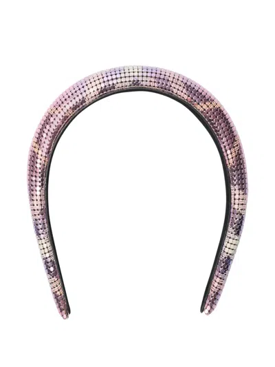 Burberry Check Mesh Headband In Pattern