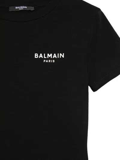 Balmain Logo-print T-shirt In Black