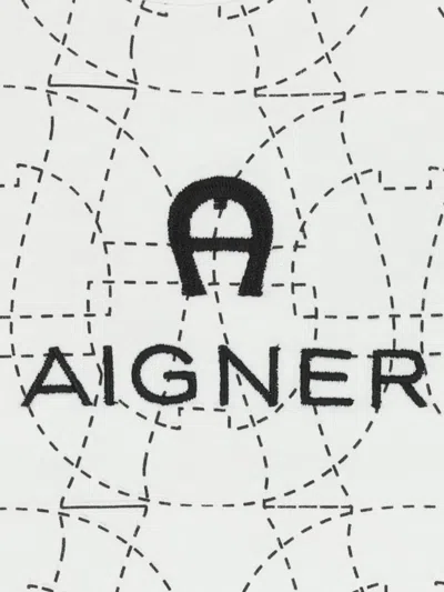 Aigner Logo-print T-shirt In White