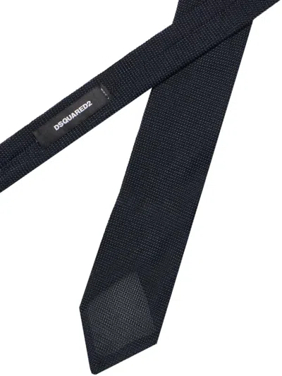 Dsquared2 Silk Tie In Black