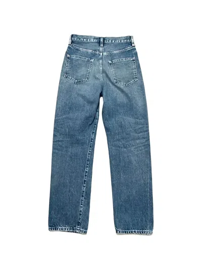 Tanaka Blue Button Jeans In Blue