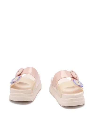 Melissa Cozy Buckled Platform Sandals In Multi