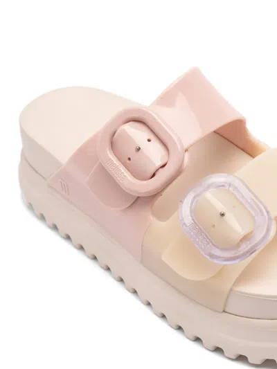 Melissa Cozy Buckled Platform Sandals In Multi