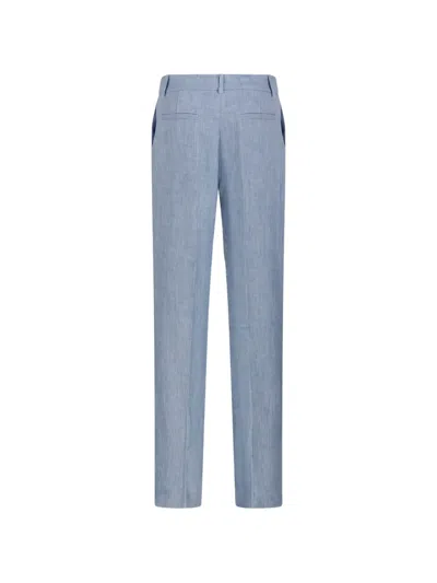 P.a.r.o.s.h Buttoned Trousers In Blue