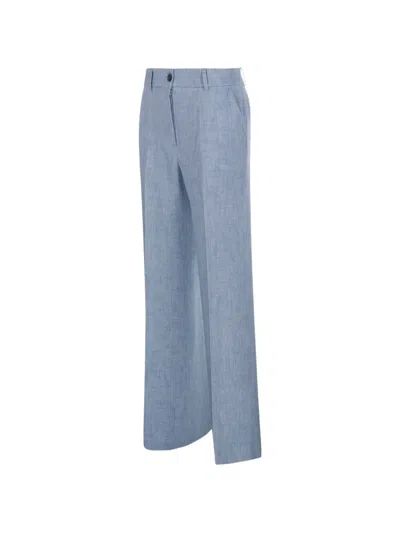 P.a.r.o.s.h Buttoned Trousers In Blue