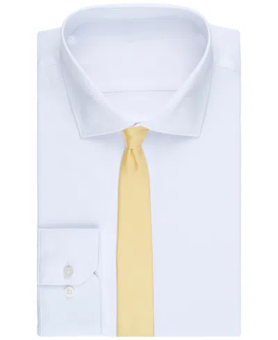 Bar Iii Men's Logan Solid Tie, Created For Macy's In Yellow